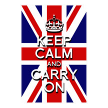 Ruhe behalten und die Flagge der Union