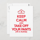 Ruhe behalten und die Pflanze abziehen Postkarte (Vorne/Hinten)