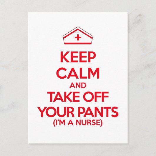 Ruhe behalten und die Pflanze abziehen Postkarte (Vorderseite)