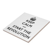 Ruhe behalten und die Revolution zu starten Fliese (Seite)