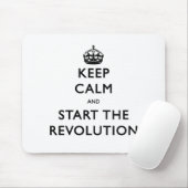 Ruhe behalten und die Revolution zu starten Mousepad (Mit Mouse)