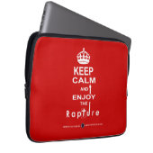 Ruhe behalten und die Vergewaltigung genießen Laptopschutzhülle (Vorne Rechts)