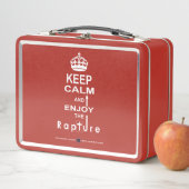 Ruhe behalten und die Vergewaltigung genießen Metall Brotdose (Beispiel)