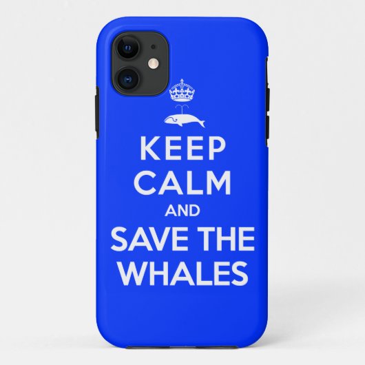 Ruhe behalten und die Wale Gerettet Case-Mate iPhone Hülle (Rückseite)