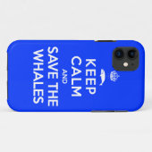 Ruhe behalten und die Wale Gerettet Case-Mate iPhone Hülle (Rückseite (Horizontal))