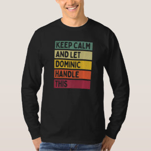 Ruhe behalten und Dominic Handle dieses Retro-Zita T-Shirt