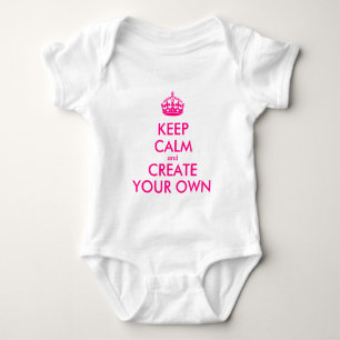 Ruhe behalten und eigene Kreation - Rosa Baby Strampler