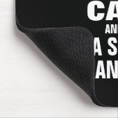 Ruhe behalten und ein Datenwissenschaftler gelasse Mousepad (Ecke)