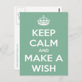 Ruhe behalten und eine Aquamarine Postkarte erstel (Vorne/Hinten)