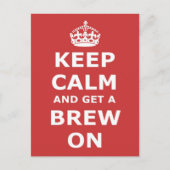 Ruhe behalten und eine Brew-On Postkarte (Vorderseite)