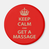 Ruhe behalten und eine Massage erhalten