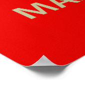 Ruhe behalten und eine Massage erhalten Poster (Ecke)