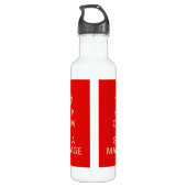 Ruhe behalten und eine Massage erhalten Trinkflasche (Rückseite)