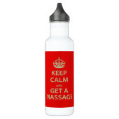Ruhe behalten und eine Massage erhalten Trinkflasche (Links)