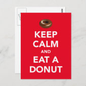 Ruhe behalten und eine Postkarte essen (Vorne/Hinten)