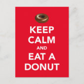 Ruhe behalten und eine Postkarte essen (Vorderseite)