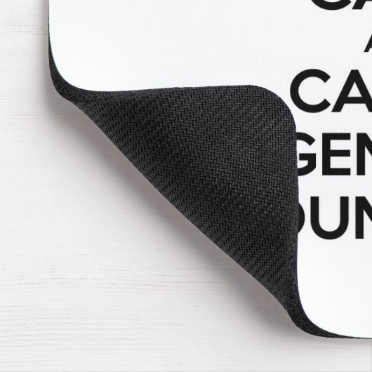 Ruhe behalten und einen genetischen Berater anrufe Mousepad (Ecke)
