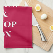 Ruhe behalten und einkaufen geschirrtuch (Viertel Falte)