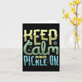 Ruhe behalten und einstechen karte (Gelbe Blume)