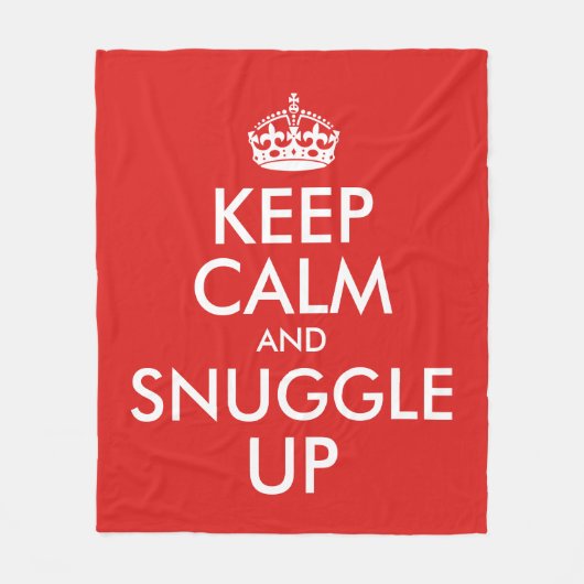 Ruhe behalten und einwickeln fleecedecke (Vorderseite)