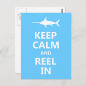 Ruhe behalten und einziehen postkarte (Vorne/Hinten)