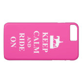 Ruhe behalten und fahren, rosa Case-Mate iPhone hülle (Rückseite (Horizontal))