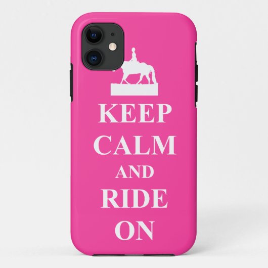 Ruhe behalten und fahren, rosa Case-Mate iPhone hülle (Rückseite)