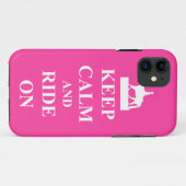 Ruhe behalten und fahren, rosa Case-Mate iPhone hülle (Rückseite (Horizontal))