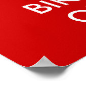 Ruhe behalten und Fahrrad fahren Poster (Ecke)