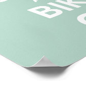 Ruhe behalten und Fahrrad fahren Poster (Ecke)