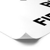 Ruhe behalten und Feldhockey spielen Poster (Ecke)