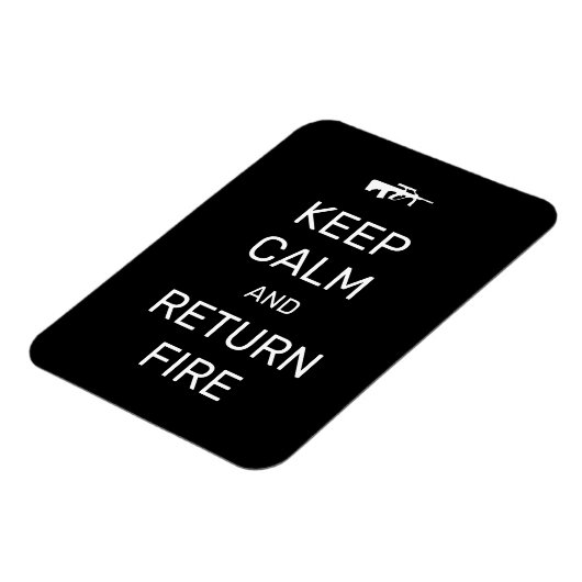 Ruhe behalten und Feuer zurückgeben Magnet (Linke Seite)