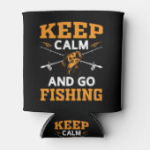 Ruhe behalten und fischen gehen dosenkühler (Vorderseite)