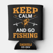 Ruhe behalten und fischen gehen dosenkühler (Rückseite)