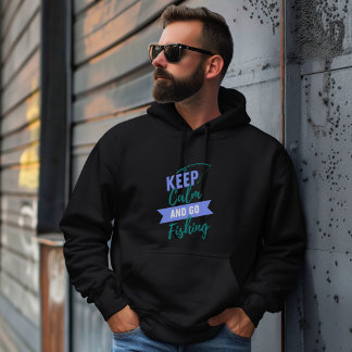 Ruhe behalten und fischen gehen hoodie