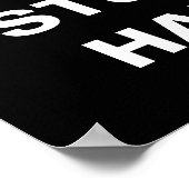 Ruhe behalten und fleißig erforscht poster (Ecke)