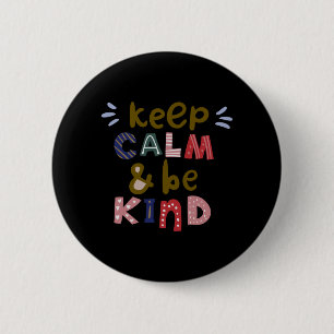 Ruhe behalten und freundlich sein button