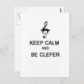 Ruhe behalten und gecleart sein postkarte (Vorne/Hinten)