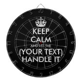 Ruhe behalten und gelassen (benutzerdefinierter Te Dartscheibe (vorne)