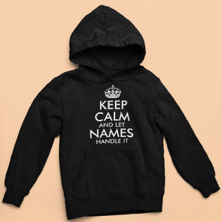 Ruhe behalten und gelassen hinzufügen Sie Ihren ei Hoodie