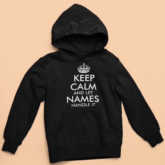 Ruhe behalten und gelassen hinzufügen Sie Ihren ei Hoodie