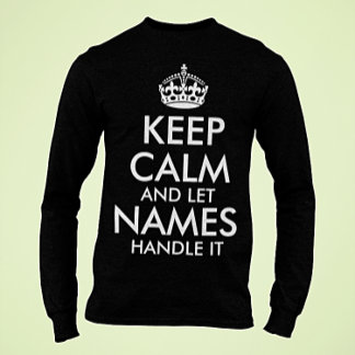 Ruhe behalten und gelassen hinzufügen Sie Ihren ei T-Shirt