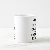 Ruhe behalten und Gelassen Lesen Kaffeetasse (Mittel)