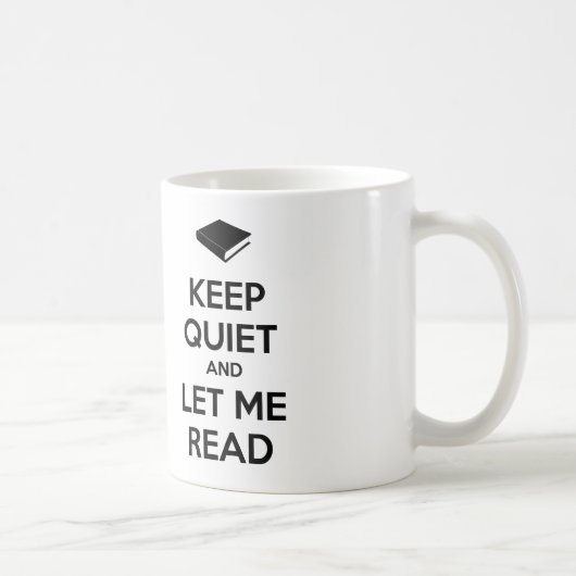 Ruhe behalten und Gelassen Lesen Kaffeetasse (Rechts)