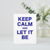 Ruhe behalten und Gelassen Postkarte (Stehend Vorderseite)