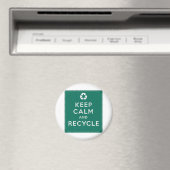 Ruhe behalten und Gerecycelt Magnet (In Situ (Geschirrspüler))