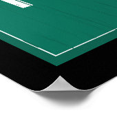 Ruhe behalten und Gerecycelt Poster (Ecke)