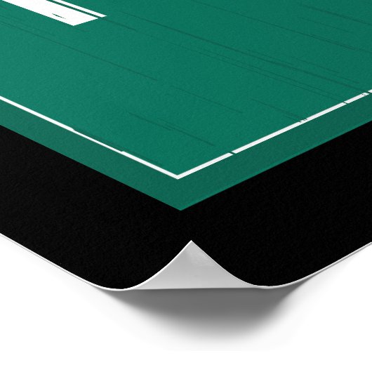 Ruhe behalten und Gerecycelt Poster (Ecke)