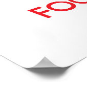 Ruhe behalten und Getreide im Mittelpunkt stehen Poster (Ecke)