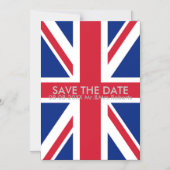 Ruhe behalten und Gewerkschaft Jack Save the Date  Magneteinladung (Vorderseite)